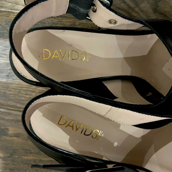 BROWN’S Shoes/Sandals With Chrome Metal Block Heels, New In Box, Size 40 - Picture 9 of 15